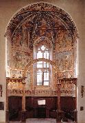 GOZZOLI, Benozzo View of the main apsidal chapel dfg oil painting reproduction